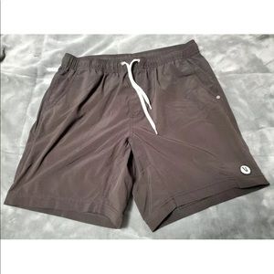 Vuori Mens Black Athletic Drawstring Lined Shorts SZ W32×L7.5